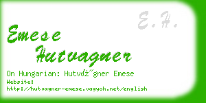 emese hutvagner business card